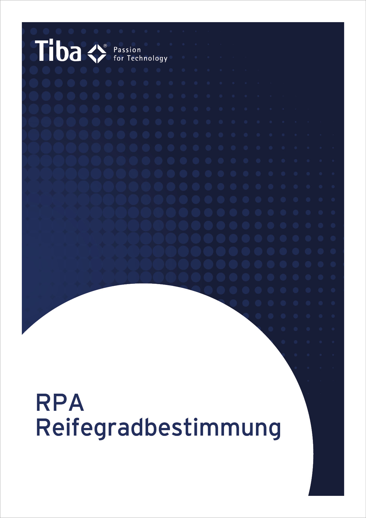 Cover der Broschüre zur RPA Reifegradbestimmung